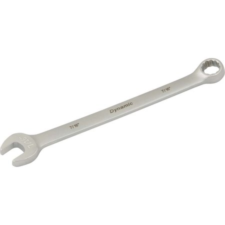 DYNAMIC Tools 7/16" 12 Point Combination Wrench, Contractor Series, Satin D074314